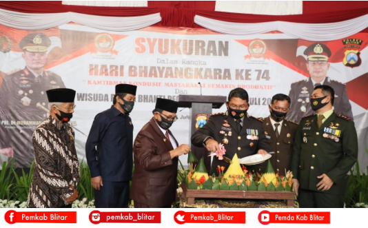 Tiga Desa di Kabupaten Blitar Raih Penghargaan Lomba Kampung Tangguh di Acara Peringatan Hari Bhayangkara ke- 74