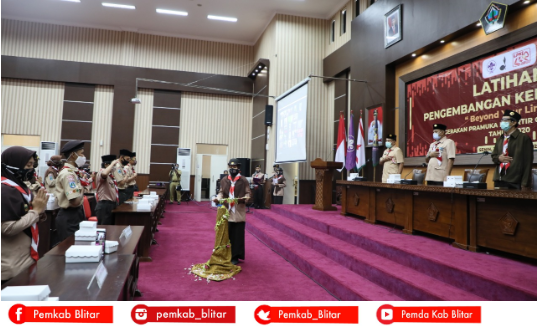 Ditengah Pandemi Covid-19, Kwarcab Kabupaten Blitar Tingkatkan SDM Penegak