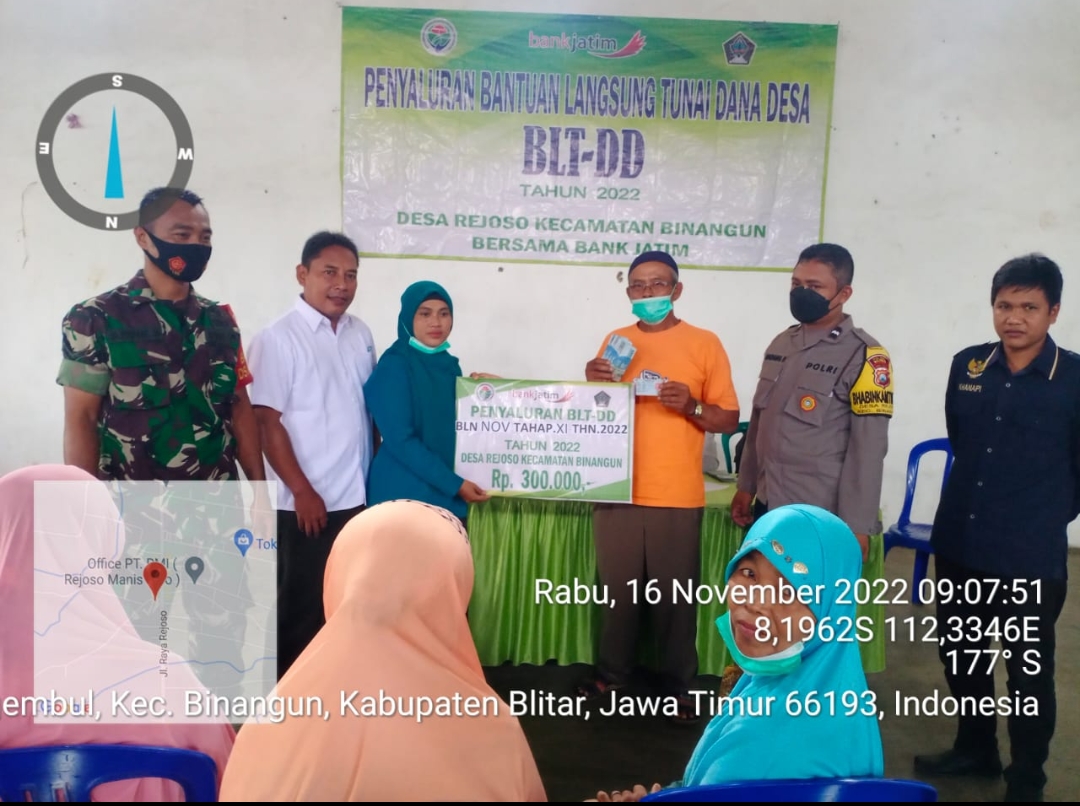 DESA REJOSO MEMBAGIKAN BLT DD BULAN NOPEMBER 2022 DESA REJOSO MEMBAGIKAN BLT DD BULAN NOPEMBER 2022