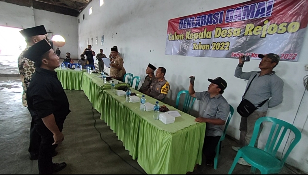 DEKLARASI DAMAI CAKADES DESA REJOSO DEKLARASI DAMAI CAKADES DESA REJOSO