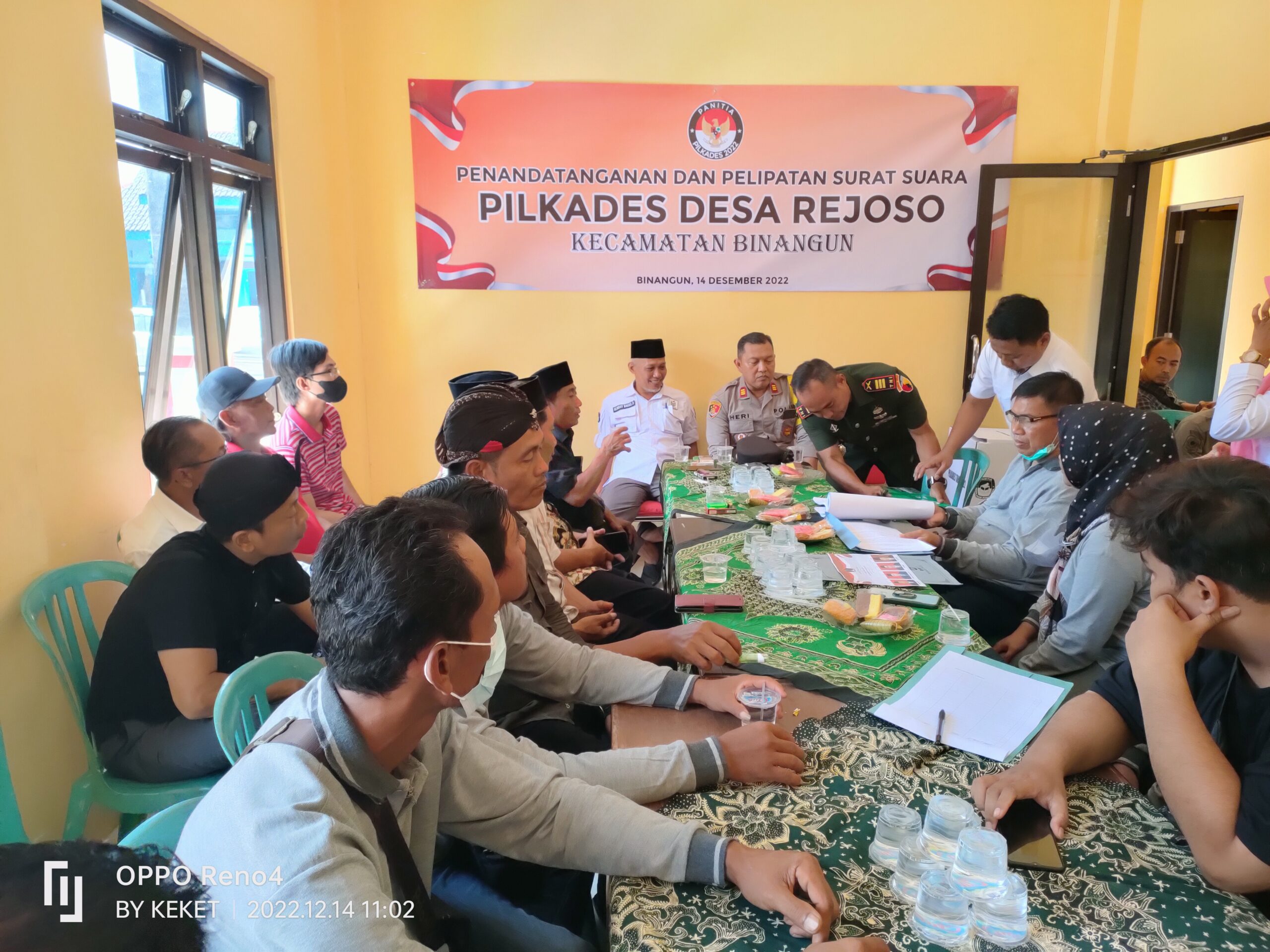 PENGAMANAN PELIPATAN KARTU SUARA MENJELANG PILKADES DESA REJOSO TAHUN 2022